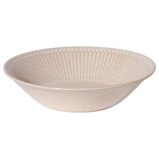 Minoru Pottery Mino Ware Beige Albee 225 Deep Plate for Perfect Dining-Kiichin - The #1 Place for Japanese Goods in Your Hand!