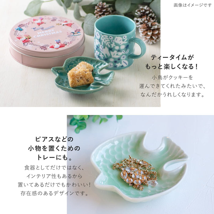 Minoru Pottery Mino Ware Indigo Tri-Shaped 120 Plate Dinky Collection-Kiichin - The #1 Place for Japanese Goods in Your Hand!