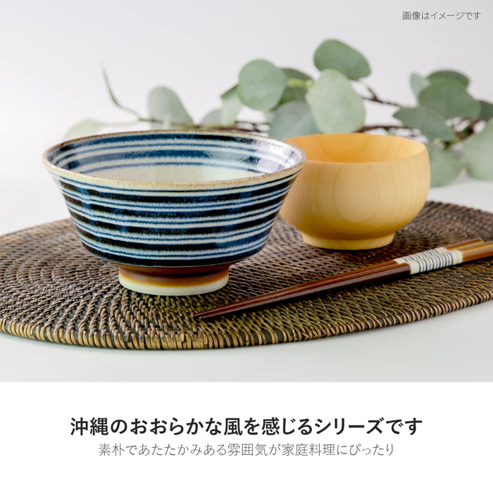 Minoru Pottery Mino Ware Nanpu 150 Bowl Durable Star Design-Kiichin - The #1 Place for Japanese Goods in Your Hand!