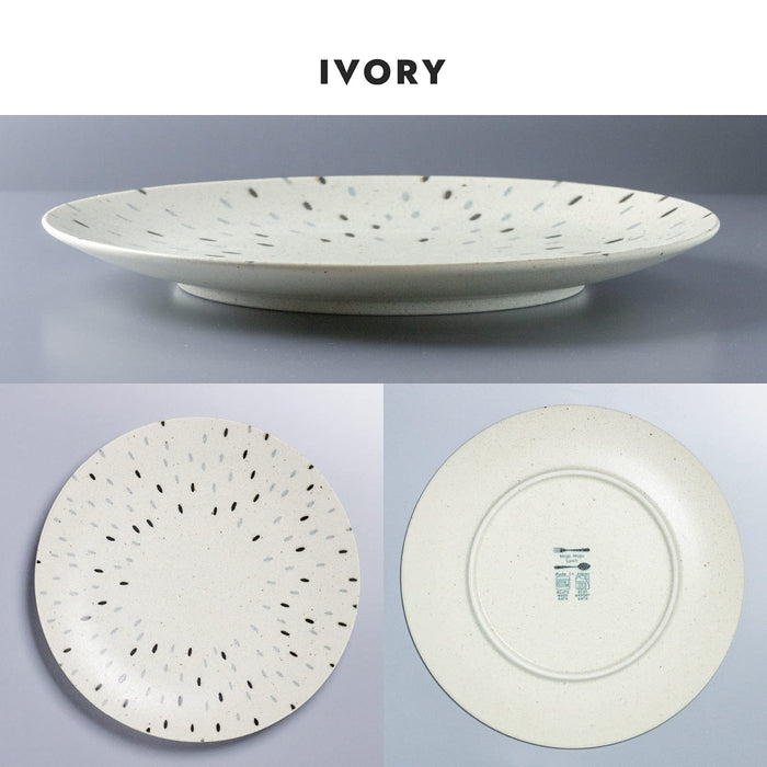 Minoru Touki Awasaka 235 Plate Hedgehog Design - Pottery by Minoru Touki-Kiichin - The #1 Place for Japanese Goods in Your Hand!