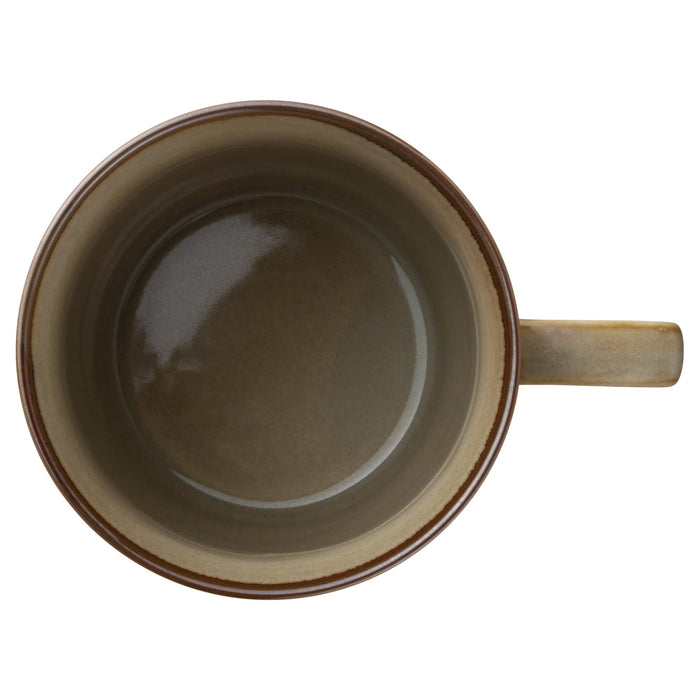 Minoru Pottery 340ml Floral Olive Mug Nordic Vintage Home Cafe Tableware-Kiichin - The #1 Place for Japanese Goods in Your Hand!