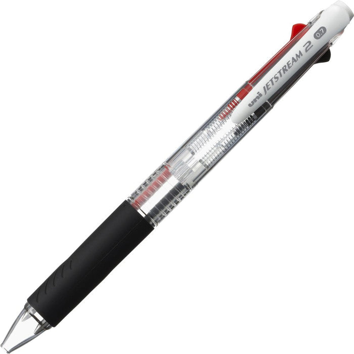 Mitsubishi Pencil Jet Stream 2-Color Ballpoint Pen 0.7 Transparent Easy to Write 10 Pack-Kiichin - The #1 Place for Japanese Goods in Your Hand!