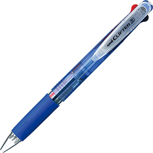Mitsubishi Pencil 3-Color Ballpoint Pen Clifter 0.7 Transparent Blue Set of 10-Kiichin - The #1 Place for Japanese Goods in Your Hand!