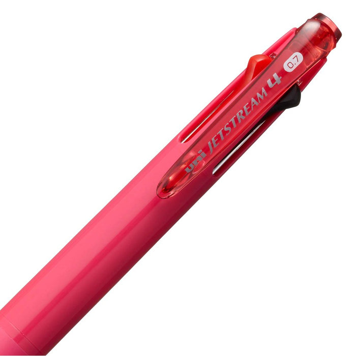 Mitsubishi Pencil Jet Stream 4-Color Ballpoint Pen Easy-to-Write 0.7mm Rose Pink-Kiichin - The #1 Place for Japanese Goods in Your Hand!