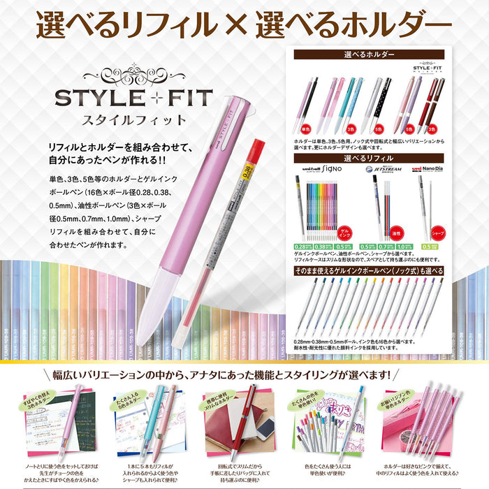 Mitsubishi Pencil Umr1093869 Ballpoint Pen Refill 0.38 Golden Yellow 10 Pieces-Kiichin - The #1 Place for Japanese Goods in Your Hand!