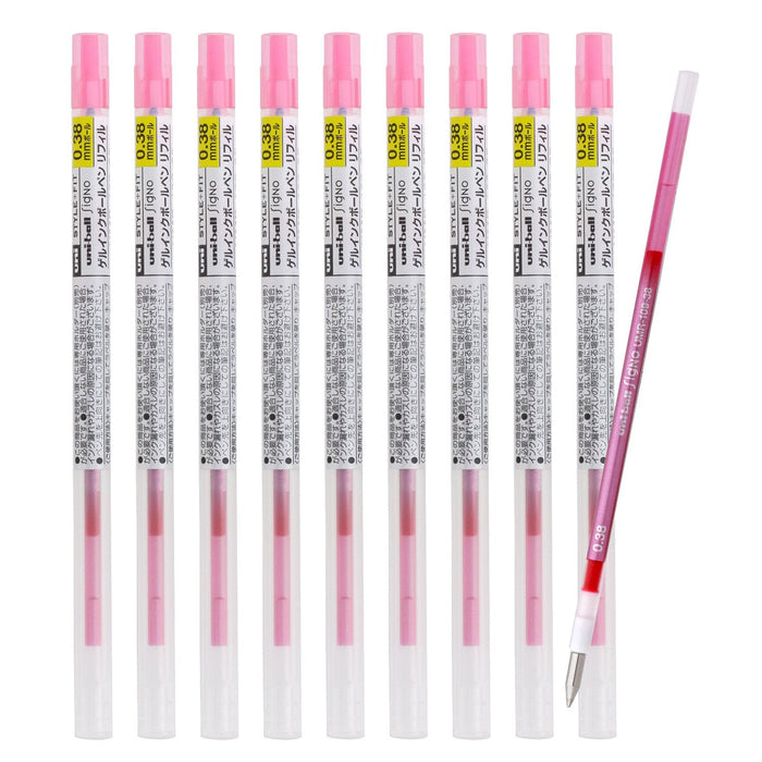 Mitsubishi Pencil Ballpoint Pen Refill Fit Signo Style 0.38 Rose Pink 10 Pack-Kiichin - The #1 Place for Japanese Goods in Your Hand!