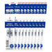 Mitsubishi Pencil Cobalt Blue Erasable Ballpoint Pen Uniball Refill 0.38 10 Pieces-Kiichin - The #1 Place for Japanese Goods in Your Hand!