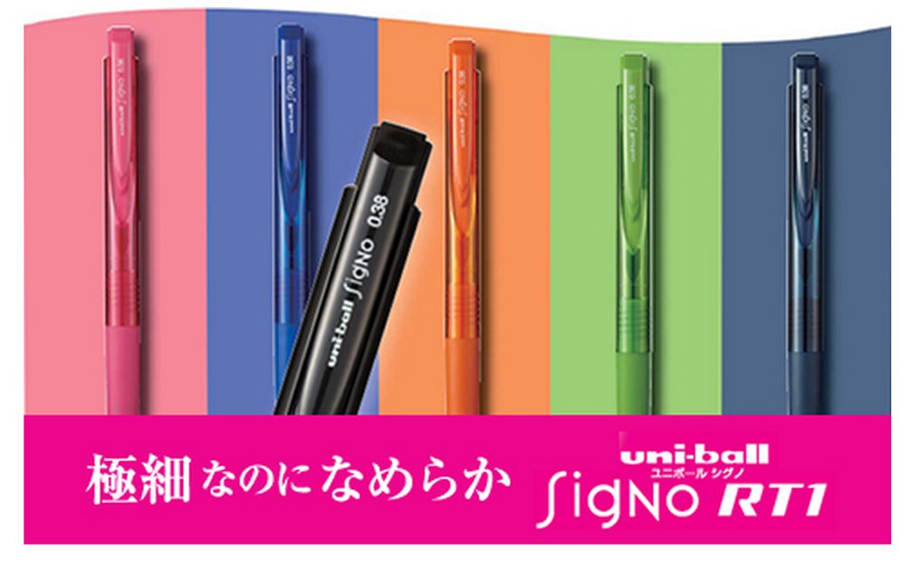 Mitsubishi Pencil Signo RT1 Blue Gel Ballpoint Pen Refill 0.28mm 10 Pieces-Kiichin - The #1 Place for Japanese Goods in Your Hand!