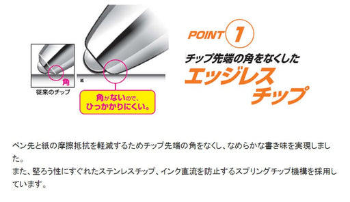 Mitsubishi Pencil Signo Rt1 Gel Ballpoint Pen 0.28mm Baby Pink Pack of 10-Kiichin - The #1 Place for Japanese Goods in Your Hand!