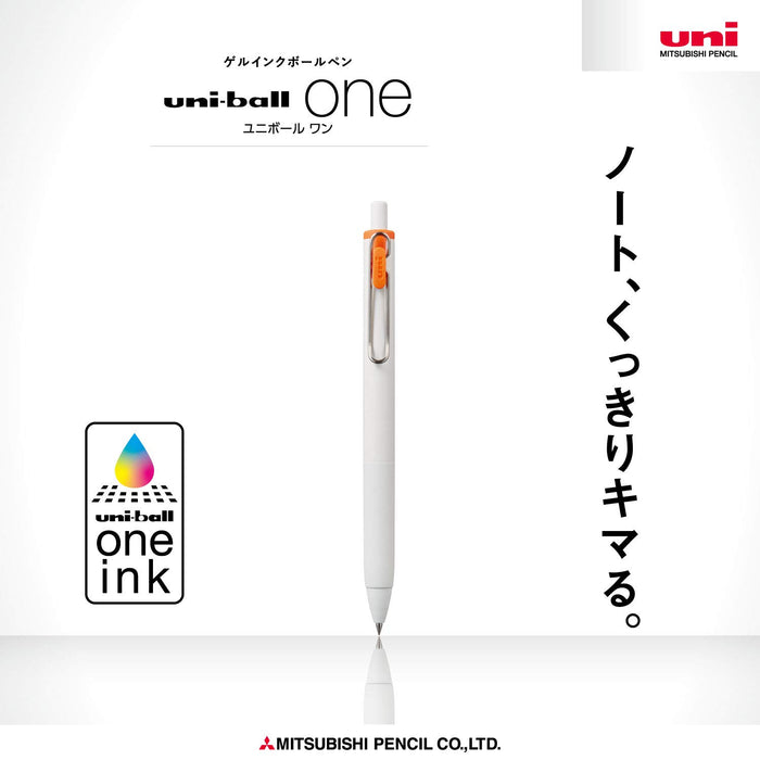 Mitsubishi Pencil Uniball One Gel Ballpoint Pen 0.5 Orange 10-Piece Set-Kiichin - The #1 Place for Japanese Goods in Your Hand!