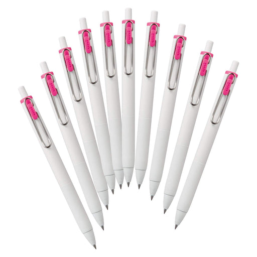 Mitsubishi Pencil Uniball One Gel Ballpoint Pen 0.5mm Pink Pack of 10-Kiichin - The #1 Place for Japanese Goods in Your Hand!