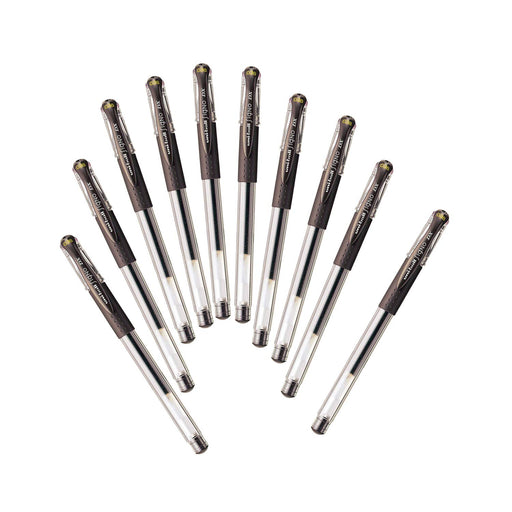 Mitsubishi Pencil Uniball Signo Gel Pen 0.38 Brown Black Pack of 10-Kiichin - The #1 Place for Japanese Goods in Your Hand!