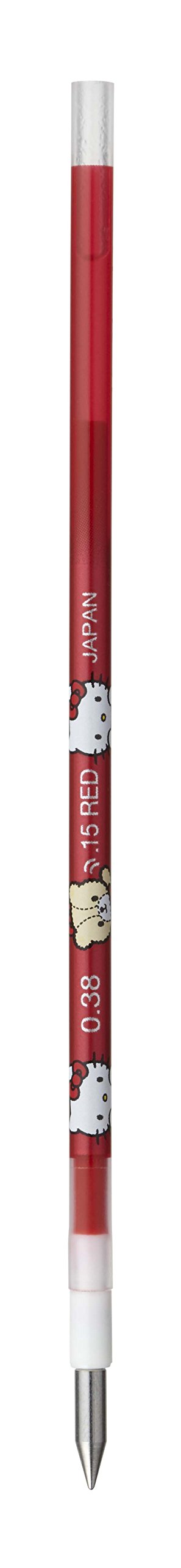 Mitsubishi Pencil Hello Kitty 0.38Mm Red Ballpoint Pen Refill Style Fit-Kiichin - The #1 Place for Japanese Goods in Your Hand!