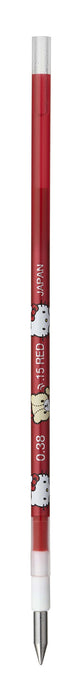 Mitsubishi Pencil Hello Kitty 0.38Mm Red Ballpoint Pen Refill Style Fit-Kiichin - The #1 Place for Japanese Goods in Your Hand!
