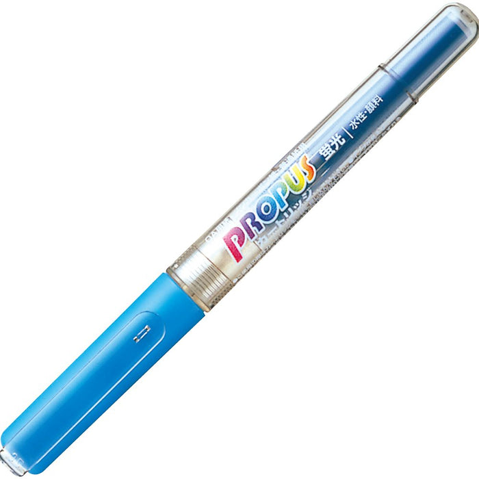 Mitsubishi Pencil Propass 10-Piece Cartridge Type Highlighter Set Sky Blue-Kiichin - The #1 Place for Japanese Goods in Your Hand!