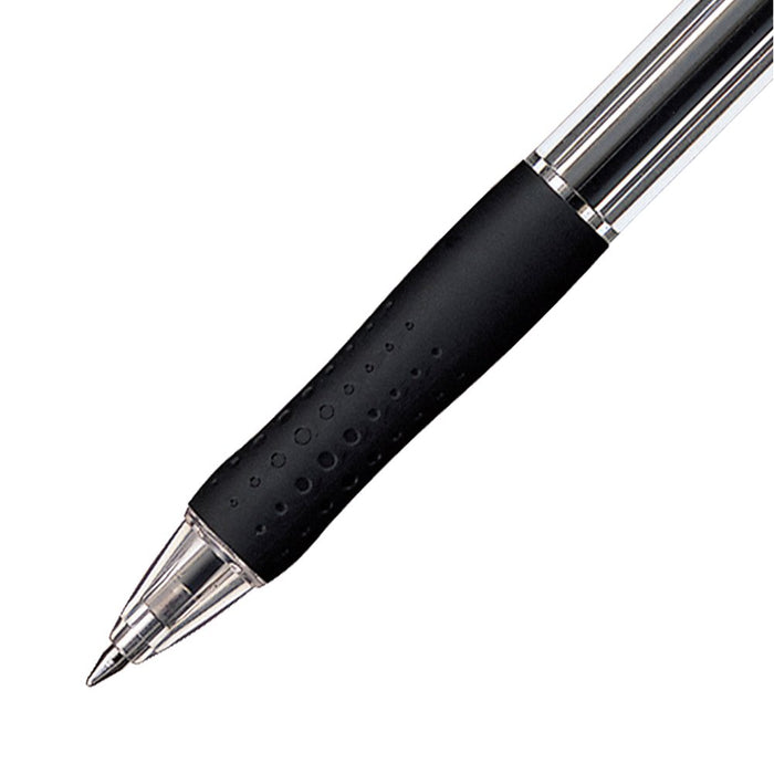 Mitsubishi Pencil Oil-Based Black Ballpoint Pens Berry Raku Knock 0.7 5 Pack-Kiichin - The #1 Place for Japanese Goods in Your Hand!