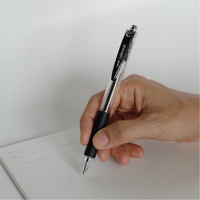 Mitsubishi Pencil Oil-Based Black Ballpoint Pens Berry Raku Knock 0.7 5 Pack-Kiichin - The #1 Place for Japanese Goods in Your Hand!