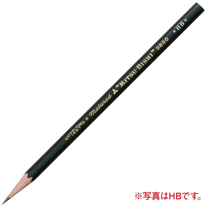 Mitsubishi Pencil H Grade 9800 - Pack of 12 Pencils-Kiichin - The #1 Place for Japanese Goods in Your Hand!