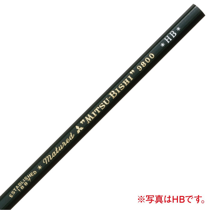 Mitsubishi Pencil H Grade 9800 - Pack of 12 Pencils-Kiichin - The #1 Place for Japanese Goods in Your Hand!