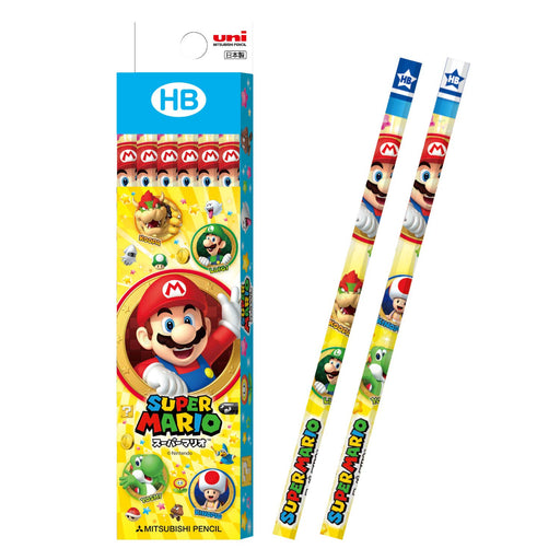 Mitsubishi Pencil Super Mario HB Pack of 12 in Paper Box - K5067HB-Kiichin - The #1 Place for Japanese Goods in Your Hand!