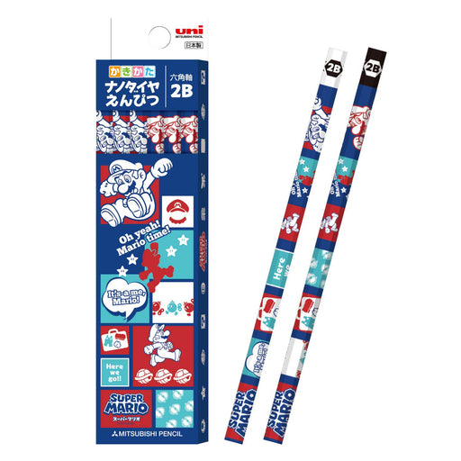 Mitsubishi Pencil Super Mario 2B with Nano Diamond Core 1 Dozen in Paper Box-Kiichin - The #1 Place for Japanese Goods in Your Hand!