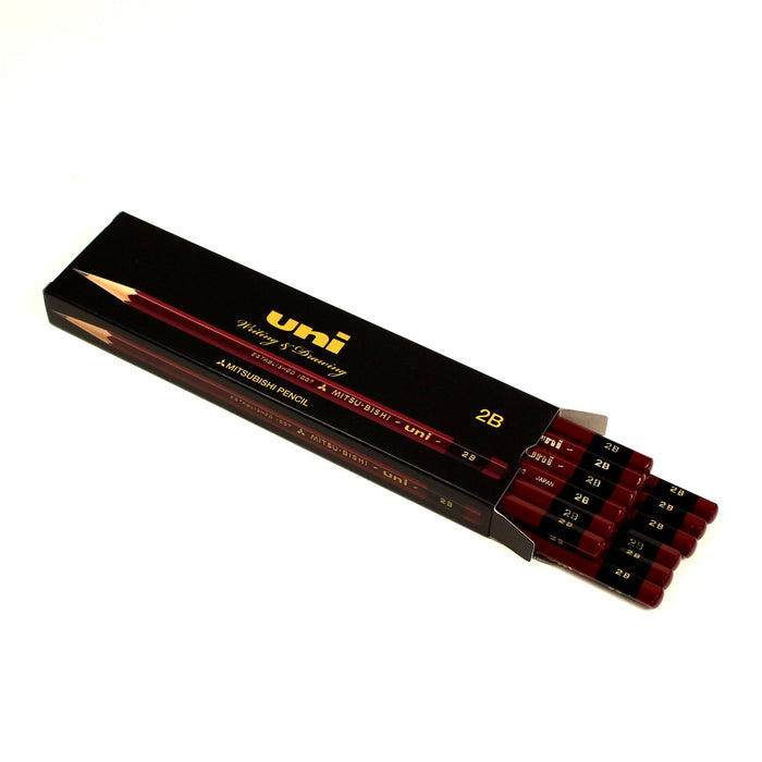Mitsubishi Pencil Uni-K 2B Pack High-Quality Writing Box of 12 Pencils-Kiichin - The #1 Place for Japanese Goods in Your Hand!
