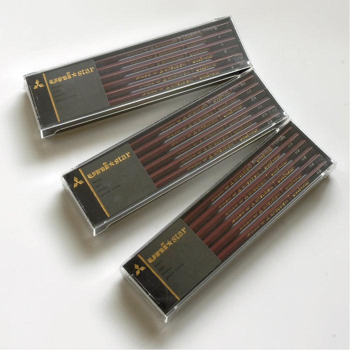 Mitsubishi Pencil Unistar H Quality Pencils Pack of 1 Dozen-Kiichin - The #1 Place for Japanese Goods in Your Hand!