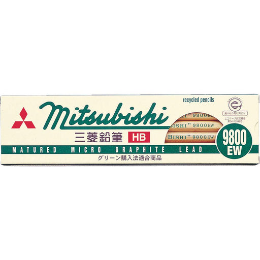 Mitsubishi Pencil Recycled 9800Ew B Eco-Friendly 1 Dozen Pack-Kiichin - The #1 Place for Japanese Goods in Your Hand!