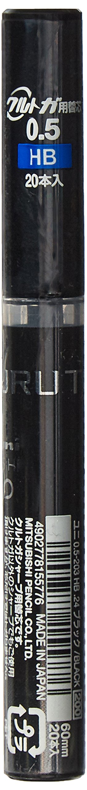Mitsubishi Pencil HB 0.5mm KuruToga Sharp Refill in Black-Kiichin - The #1 Place for Japanese Goods in Your Hand!