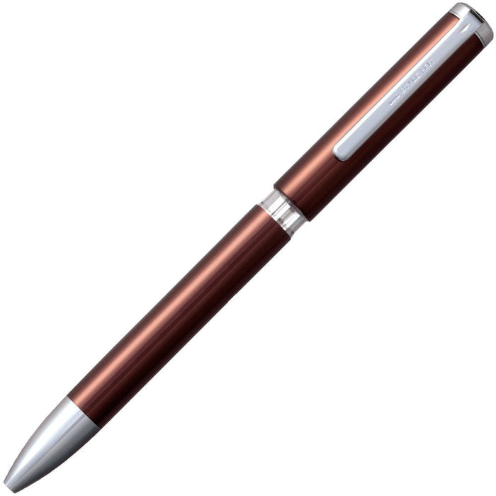 Mitsubishi Pencil Style Fit 3-Color Holder - Meister Rotating Brown Ue3H1008.21-Kiichin - The #1 Place for Japanese Goods in Your Hand!