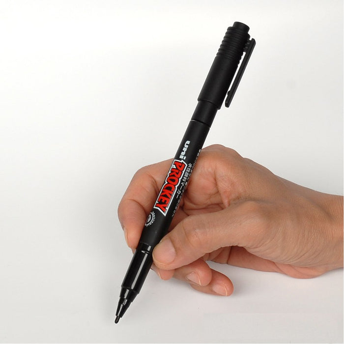 Mitsubishi Pencil Plocky Twin Water-Based Extra Fine Black Pen 5 Pieces-Kiichin - The #1 Place for Japanese Goods in Your Hand!