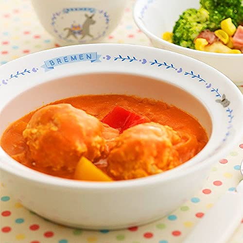 Narumi Bremen Japanese Children's Porridge Bowl - Heat-Resistant Porcelain-Kiichin - The #1 Place for Japanese Goods in Your Hand!