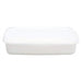 Noda Horo White Enamel Rectangle Shallow Food Containers - Medium Priority-Kiichin - The #1 Place for Japanese Goods in Your Hand!