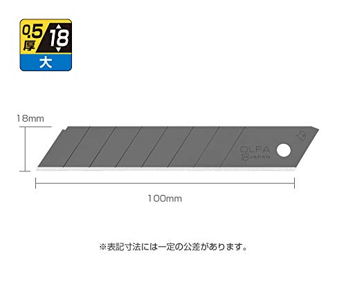 Olfa Large Replacement Cutter Blade 25-Pack - LBB25K Black Folding-Type Blade-Kiichin - The #1 Place for Japanese Goods in Your Hand!