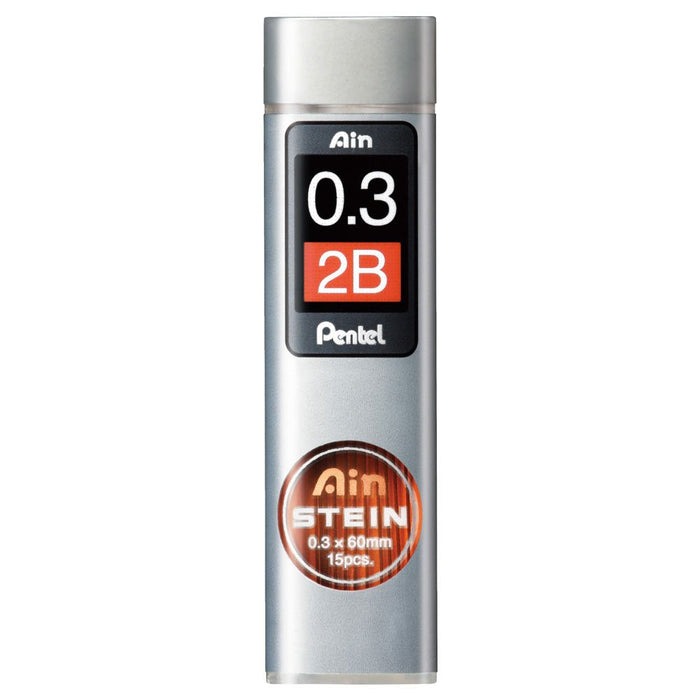 Pentel Ein Stein 0.3 2B Mechanical Pencil Refill Pack of 10 Pieces-Kiichin - The #1 Place for Japanese Goods in Your Hand!