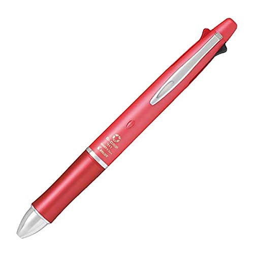 Pilot Doctor Grip Four Plus One 0.5mm Ballpoint Pen & 0.3mm Sharp Pencil Pearl Red-Kiichin - The #1 Place for Japanese Goods in Your Hand!