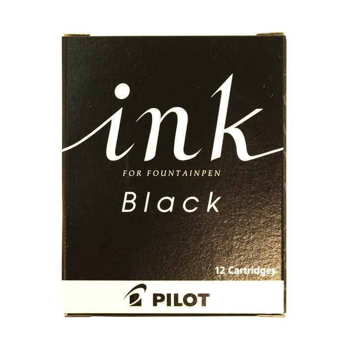 Pilot Black Fountain Pen Cartridge Ink Pack of 12 - Irf12Sb Pilot-Kiichin - The #1 Place for Japanese Goods in Your Hand!