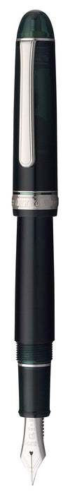 Platinum Fountain Pen - #3776 Century Rhodium Laurel Green Extra Fine #41-1-Kiichin - The #1 Place for Japanese Goods in Your Hand!