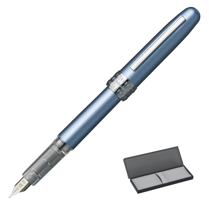 Platinum Fountain Pen Plaisir Frosty Blue Pgb-1000B#57-2 - Made in Japan-Kiichin - The #1 Place for Japanese Goods in Your Hand!