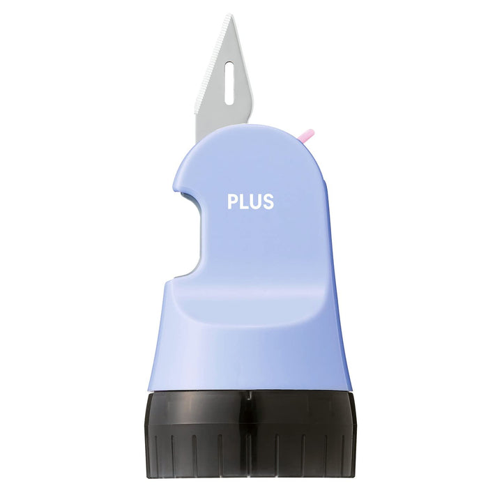 Plus Japan Personal Info Protection Cardboard Cutter Roller - Pale Blue [Disposable]-Kiichin - The #1 Place for Japanese Goods in Your Hand!