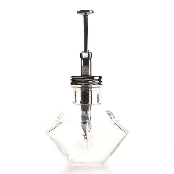 Purism Style Plant Mister Clear Glass Bottle with Brass Sprayer Gunmetal