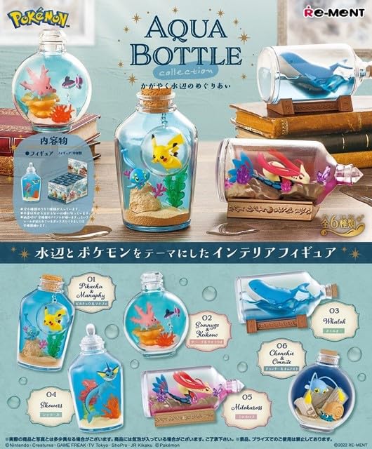 Re-Ment Pokemon Aqua Bottle Collection 6 Types 6 Pieces-Kiichin - The #1 Place for Japanese Goods in Your Hand!