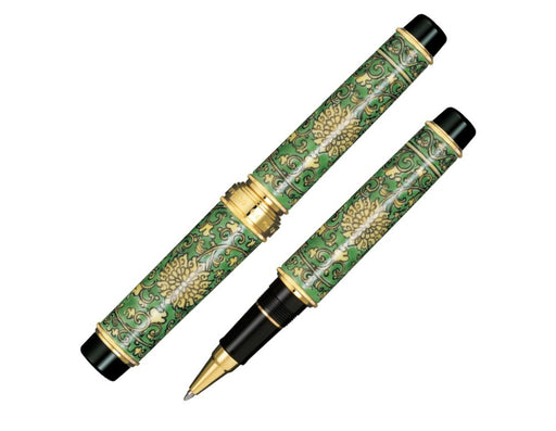 Sailor Fountain Pen Arita Ware Ballpoint Yellow-Green Arabesque Design 16-2081-602-Kiichin - The #1 Place for Japanese Goods in Your Hand!