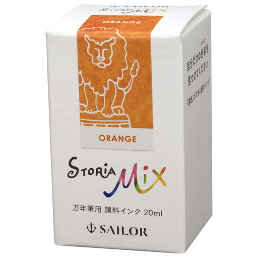 Sailor Fountain Pen Storia Mix Pigment Orange Ink 20ml Bottle 13-1503-273-Kiichin - The #1 Place for Japanese Goods in Your Hand!
