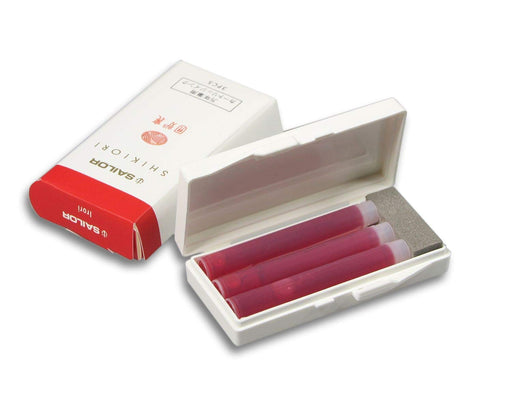 Sailor Fountain Pen with Shiki Ori Ink Cartridge 3 Piece Set Hearth Irori Color-Kiichin - The #1 Place for Japanese Goods in Your Hand!