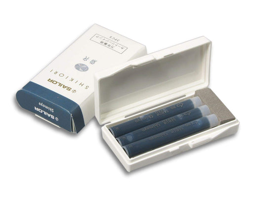 Sailor Fountain Pen Shikiori Cartridge Ink 3 Pieces Shimoyo Series-Kiichin - The #1 Place for Japanese Goods in Your Hand!