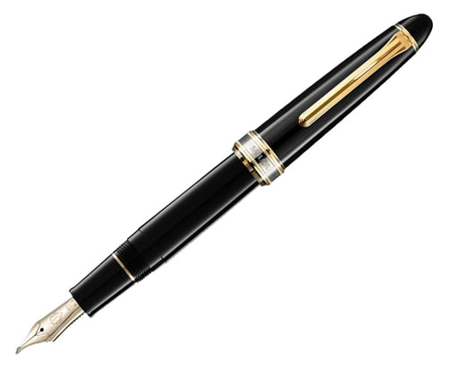Sailor Fountain Pen - Black 21K GT Large Cross Concord Naginata Honed Dual-Use 10-7621-320-Kiichin - The #1 Place for Japanese Goods in Your Hand!