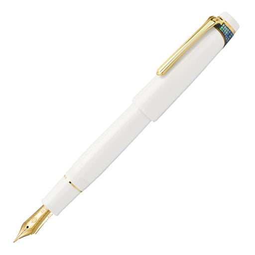 Sailor 21K MF Fountain Pen Makie Bunbo Lotus Design 10-8071-310 White GT Trim-Kiichin - The #1 Place for Japanese Goods in Your Hand!