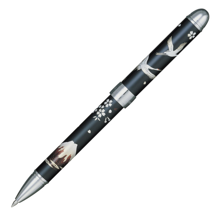 Sailor Multi-Function Fountain Pen Elegant Makie Crane Design Black 2 Colors 16-0334-220-Kiichin - The #1 Place for Japanese Goods in Your Hand!