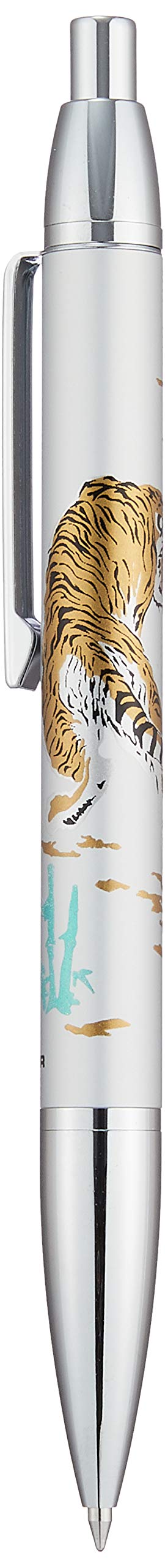 Sailor Fountain Pen Makie Four Gods Byakko Silver Oil-Based Ballpoint 16-0374-219-Kiichin - The #1 Place for Japanese Goods in Your Hand!